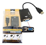 Conversor ADAPTADOR HDMI X VGA SAIDA DE AUDIO P2
