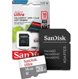 CARTAO MICRO SD 16GB 80MBPS SANDISK
